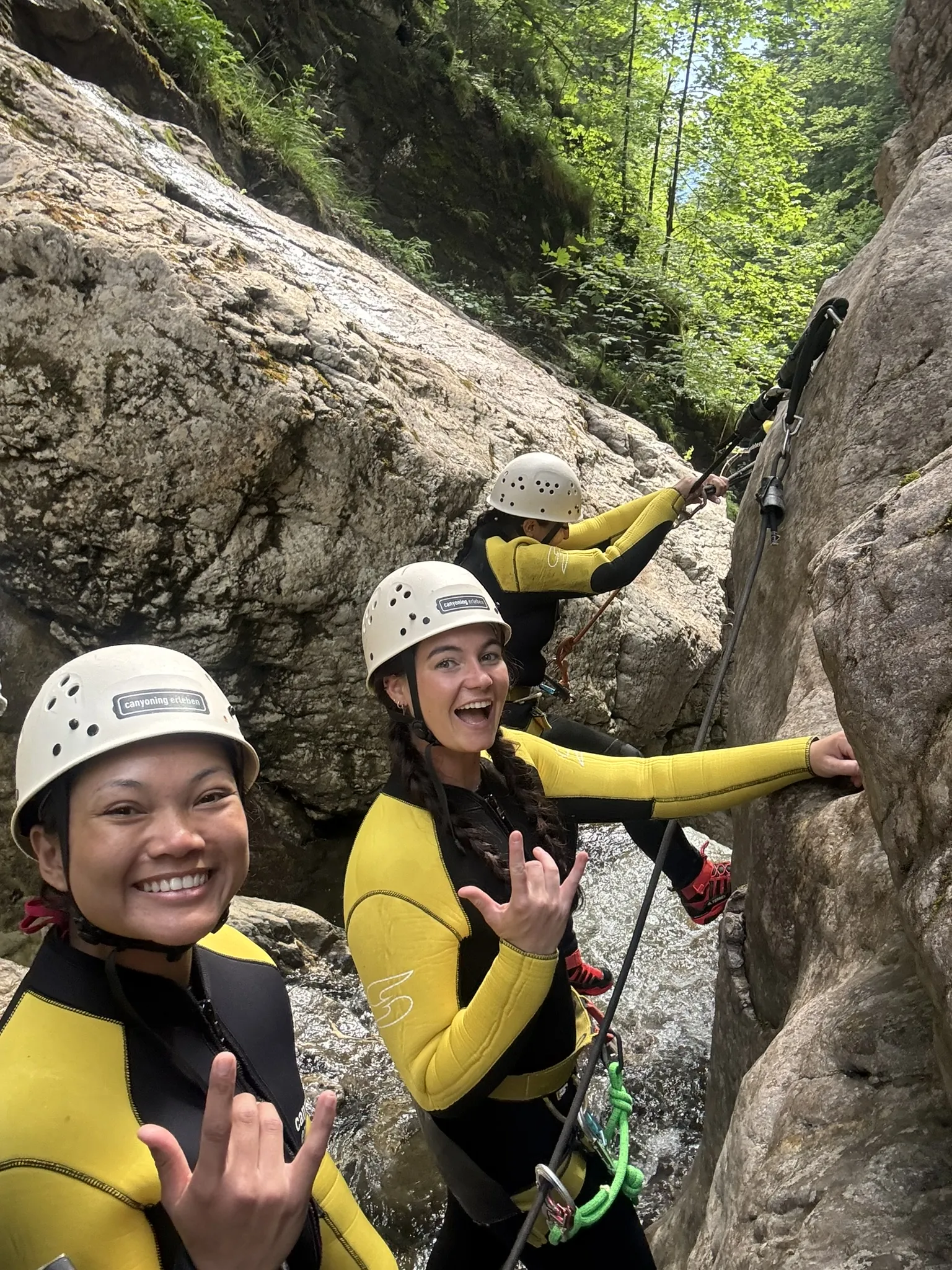 Canyoning-Gruppe in der Starzlachklamm