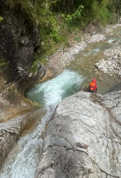 Canyoning und Abseilen im Strindenbach in Tirol