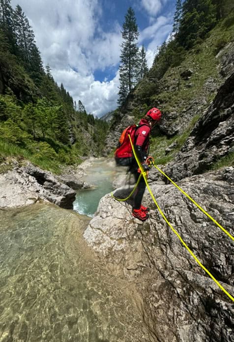 Canyoning-Tour für Fortgeschrittene im Strindenbach